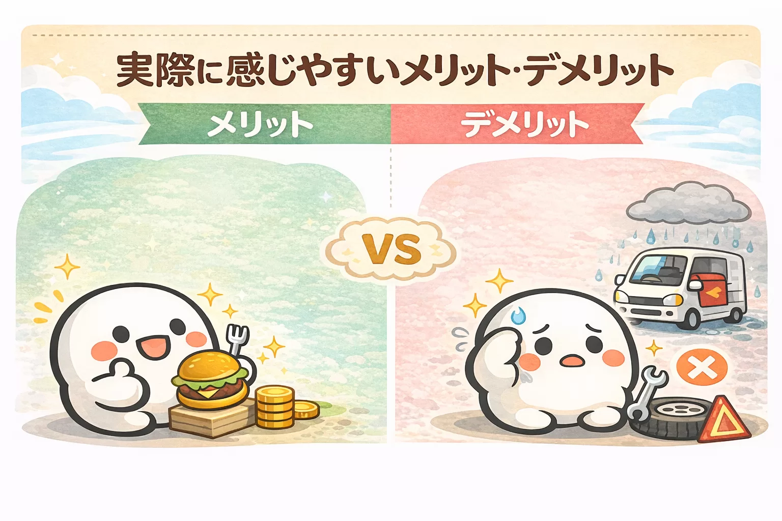 実際に感じやすいメリット・デメリット