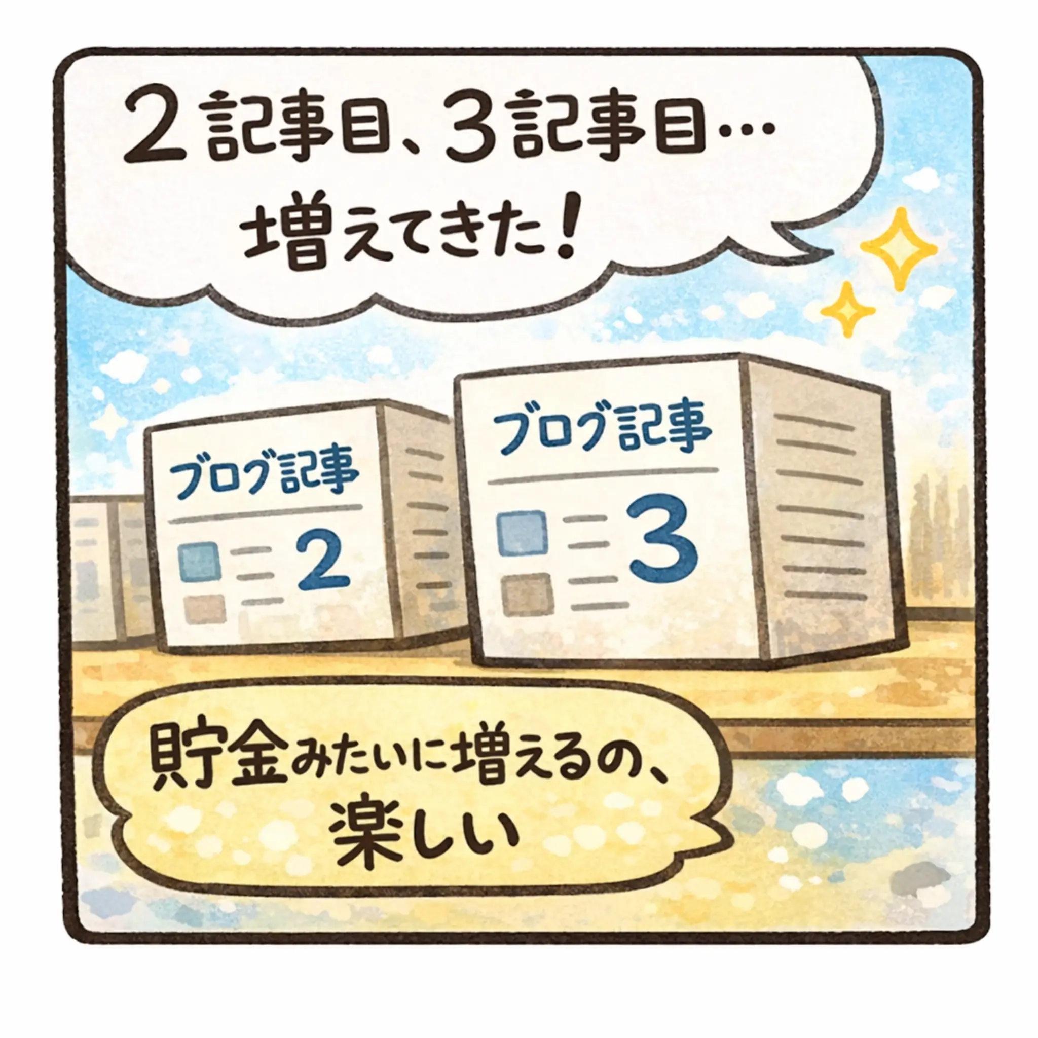 ブログ運営 4コマ 3