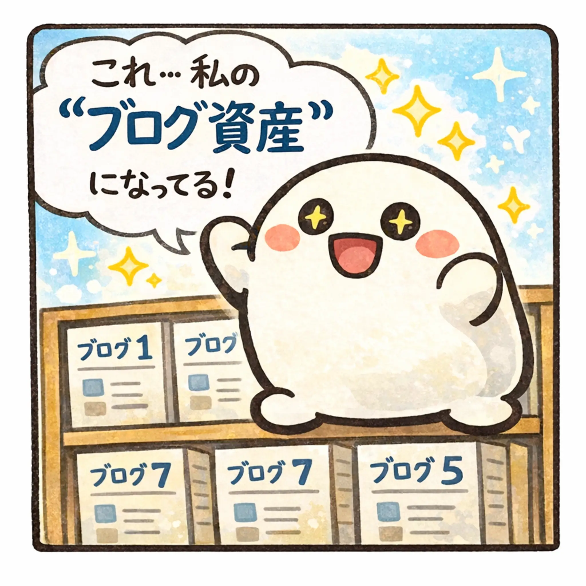 ブログ運営 4コマ 4