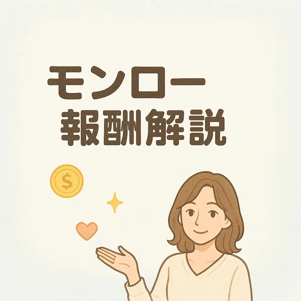 おうちでメールだけ♪ モンローJOBのやさしい報酬解説📩